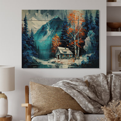 " Cabin In The Woods In Winter III "