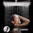 Rain Fixed Shower Head 1.8 GPM GPM with Water Filtration