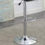Tabouret de bar réglable avec siège en similicuir et base chromée, ensemble de 2, design moderne pour le confort et le style-227250716