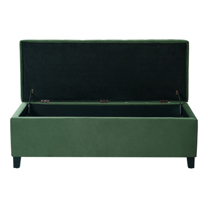 Banc de rangement rembourré avec repose-pieds, banc d'entrée, banc de bout de lit, repose-pieds pour la chambre à coucher, 300 lb