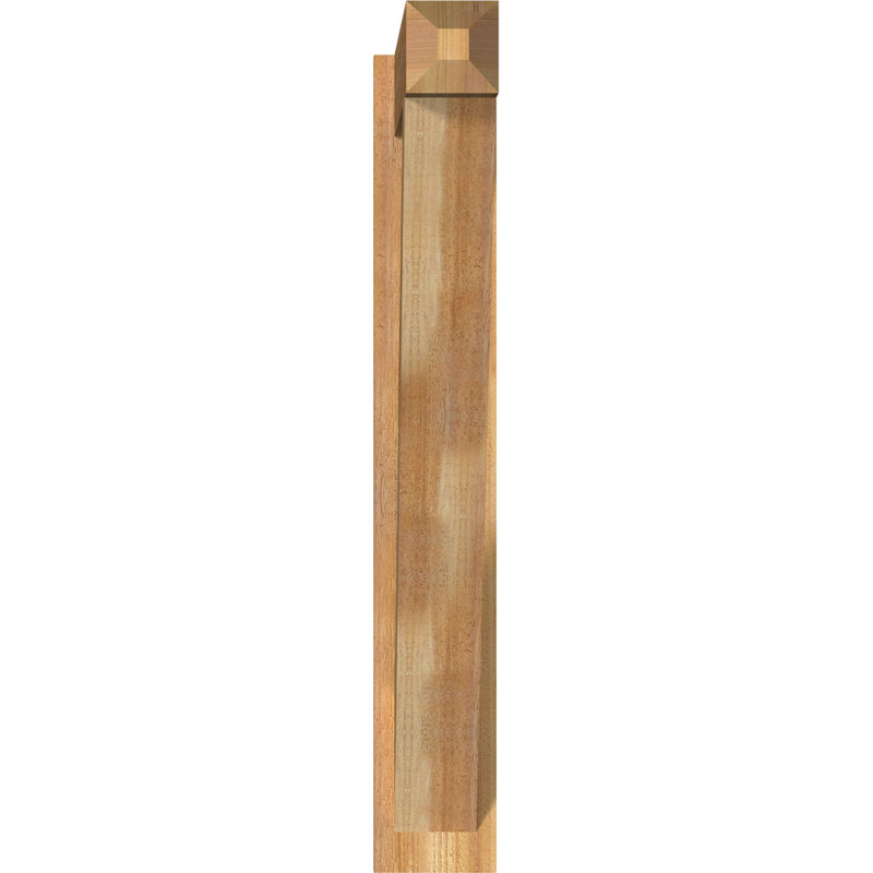 Artisan traditionnel en bois rustique, Cèdre rouge de l'Ouest de 6 po (sciage brut), P 32 po x H 40 po