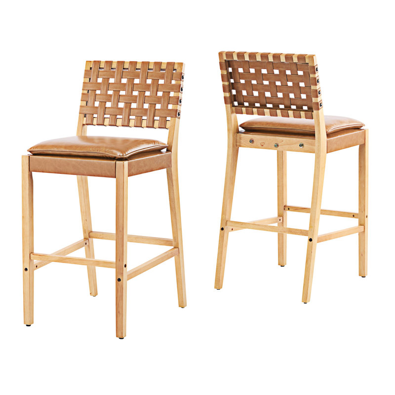 Ensemble de 2 chaises d'appoint en bois