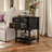 Elegent Nightstand With 2-Drawer & 1-Shelf-1594567076