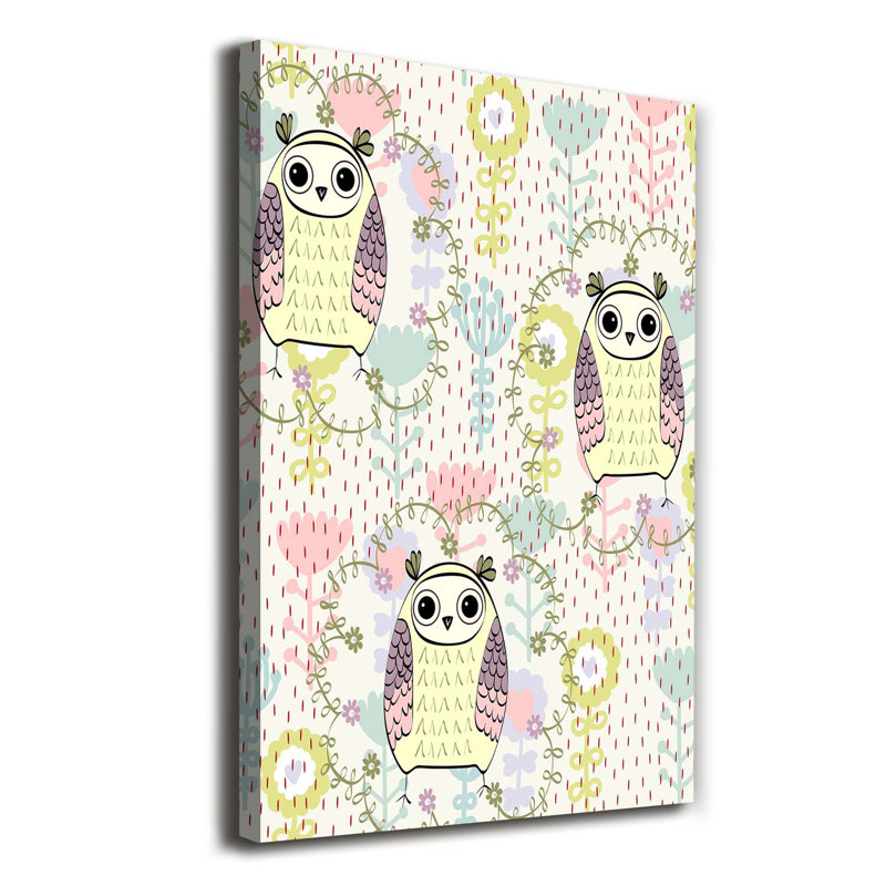 Owls - Wrapped Canvas Print