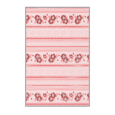 High-Quality 3D Printed Area Rug (2.6 x 4.0 ft), 100% Polyester, 0.3 in Pile Height | Antibacterial, Non-Slip PVC Felt Dot Underside | Machine Washable, Elegant Design for Living Room, Bedroom & Office