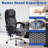 Ergonomic Office Chair with Heat & Massage, Adjustable Height, Reclining & Retractable Footrest, 6-Point Massage & Lumbar Heating