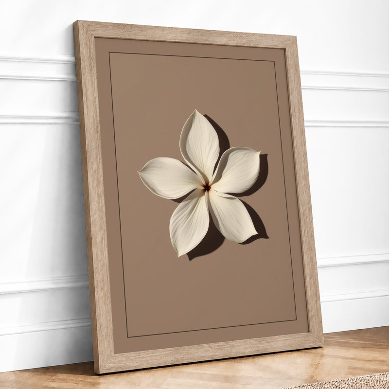 Petal Study Botanical - Framed Print, A1 - 84.1 x 59.4 cm, Oak