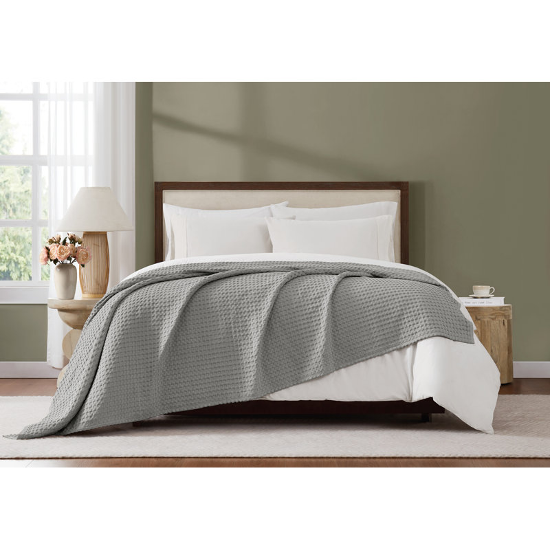 Couverture de lit Brooklyn, Twin Blanket, Gris frais