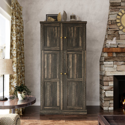 62"H Pantry Cabinet With 4 Doors by Latitude Run