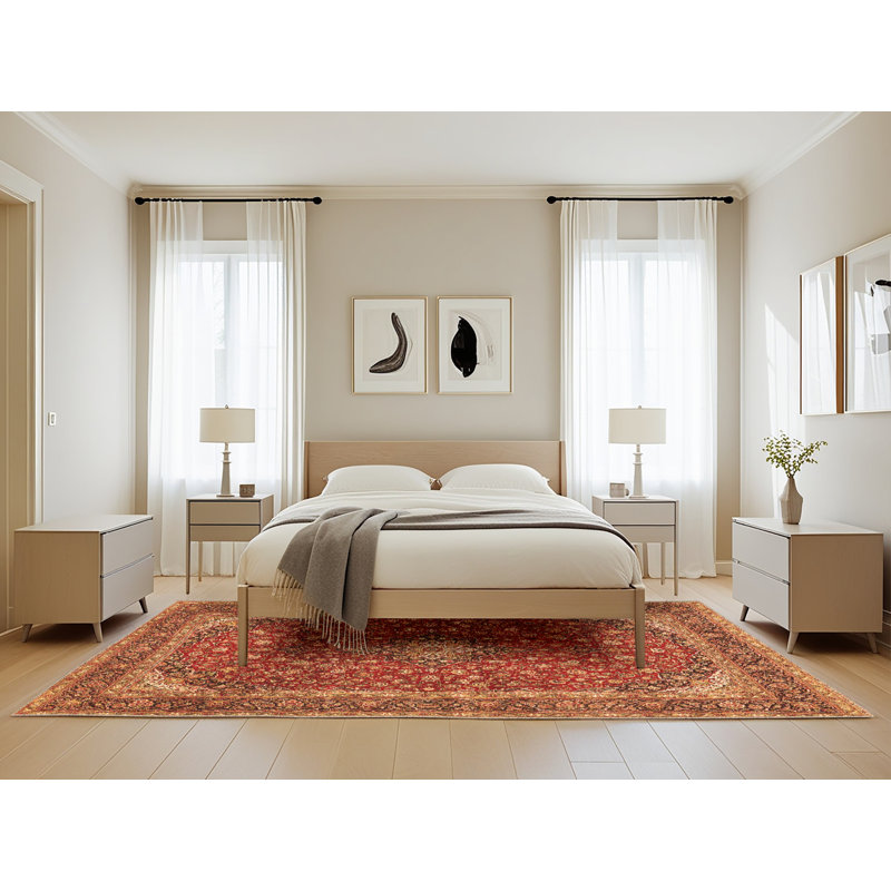 Artherine Performance Oriental Indoor Rug, Rectangle 5' x 8'