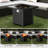 Outdoor Propane Fire Pit Table for Patio & Backyard, 50,000 BTU Heat Output, Equipped with Tank Storage, Wind Guard and Waterproof Rain Cover-262339450