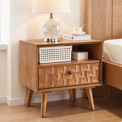 Table de chevet 22 po Mid-Century Modern