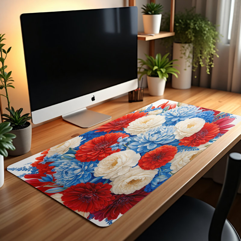 Polyester Desk Pad, 14.4x12.1