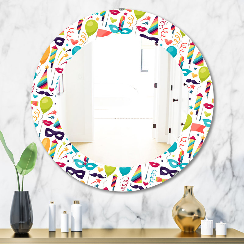 Miroir mural Celebration with Carnival, H 31,5 po x l po