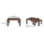 Idanell Nesting Coffee Table Deep Brown