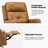 Rudisill Transitional Genuine Leather Swivel Rocker Manual Recliner(Set of 2)-80918676