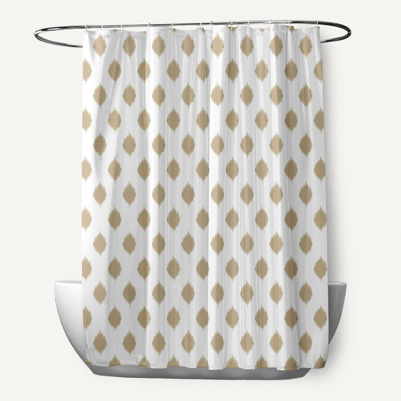 Rideau de douche simple, Kaki