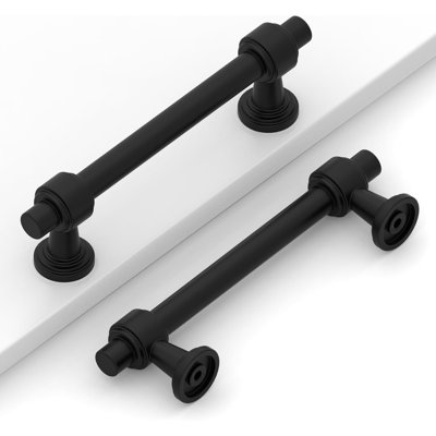 Paquet de 10 boutons d'armoire - Quincaillerie d'armoire de cuisine robuste en métal solide pour tiroirs, commodes, armoires - Antirouille et facile à installer