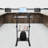 27” 4 Tiers Mobile Standing Desk Stand Up Work Station Stand Up Desk Cart