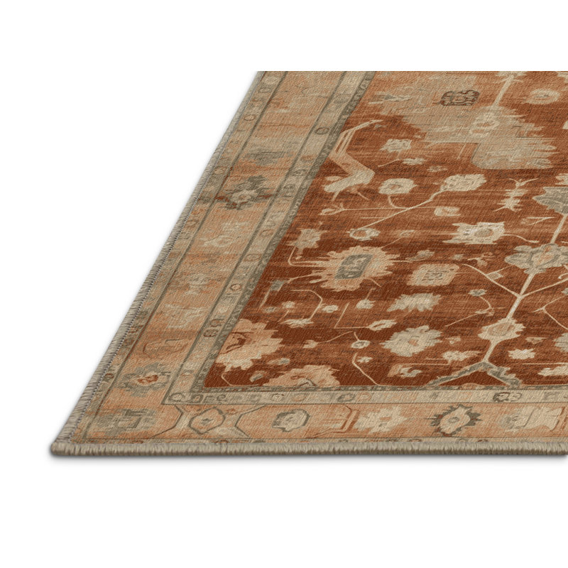 Tapis brun lavable à la machine