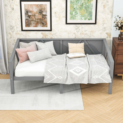 Wooden Daybed with Center Legs and Underbed Storage