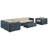 Invite 7 Piece Outdoor Patio Sunbrella Sectional Set-116781612
