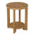 Solid Wood Round End Table,  2-Tier Round Accent Side Table with Storage Shelf-881640346