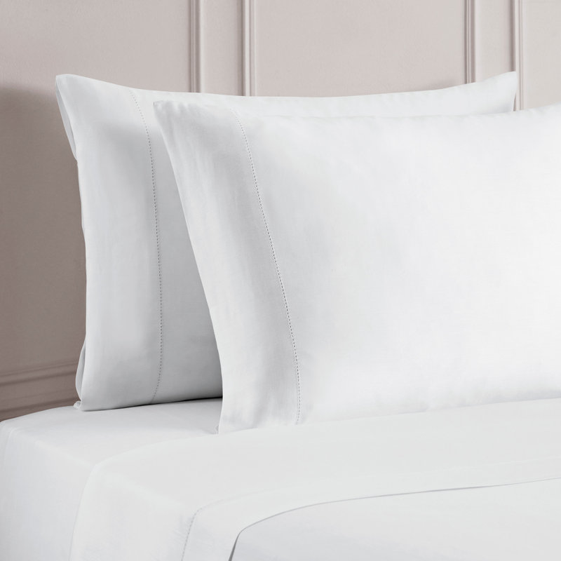 300tc Tencel Ted Baker Ladder Stitch Cotton Tencel Sheet Set, Queen Sheet Set, Beige