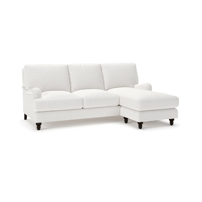 Canapé rembourré avec méridienne réversible Walters