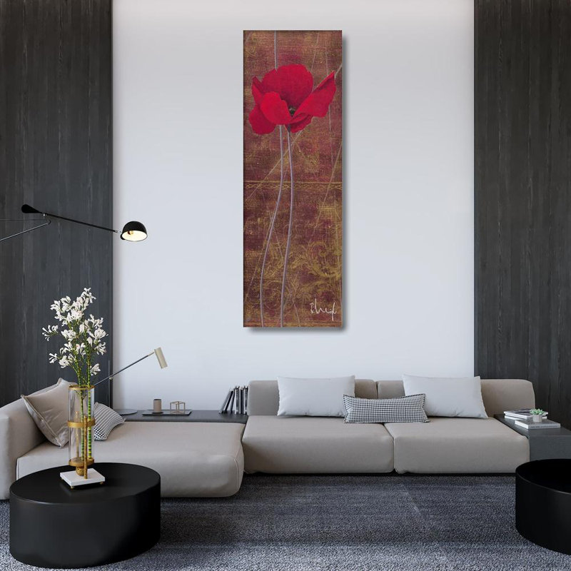 Antique red I, 48'' H x 16'' W