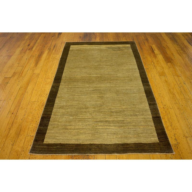 Tapis de zone en laine noué la 3 pi 11 po x 6 pi "one-of-kind" -the main Nash