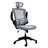 Techni Mobili Modern High-Back Mesh Executive Office Chair With Headrest And Flip-Up Arms