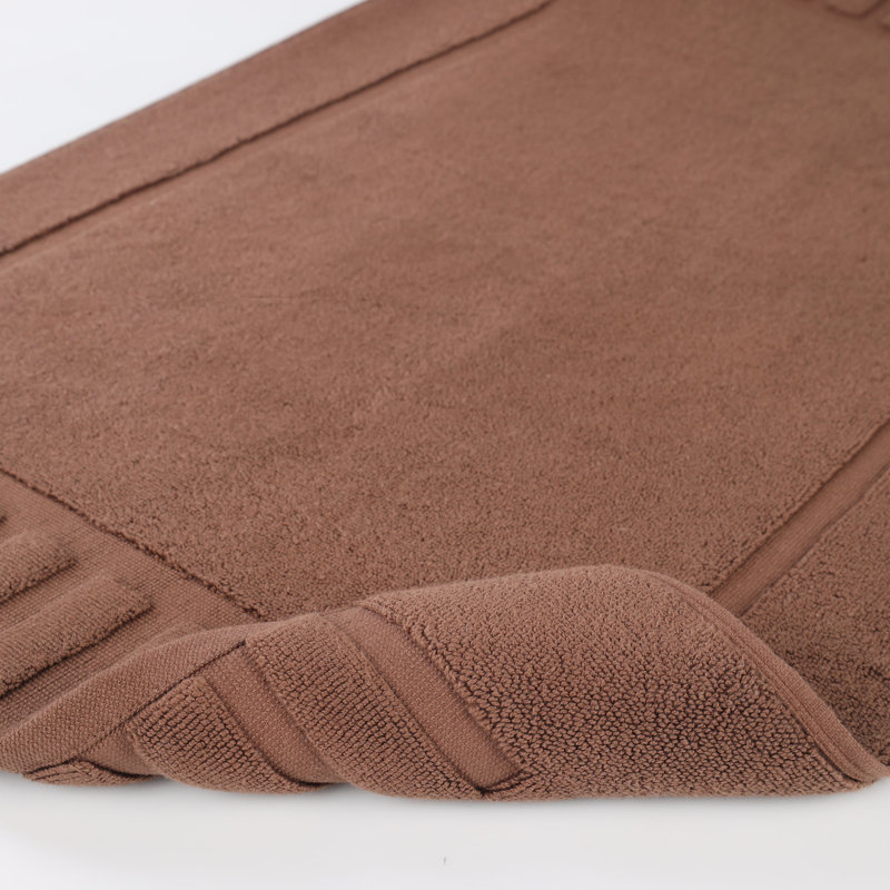 Ensemble de tapis de bain réversible 2 pièces Pardue, Brun, Géométrique