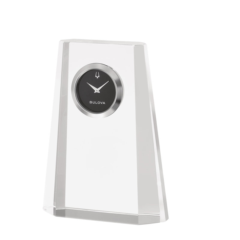Bulova Paragon Optical Crystal Tabletop Clock, B5020