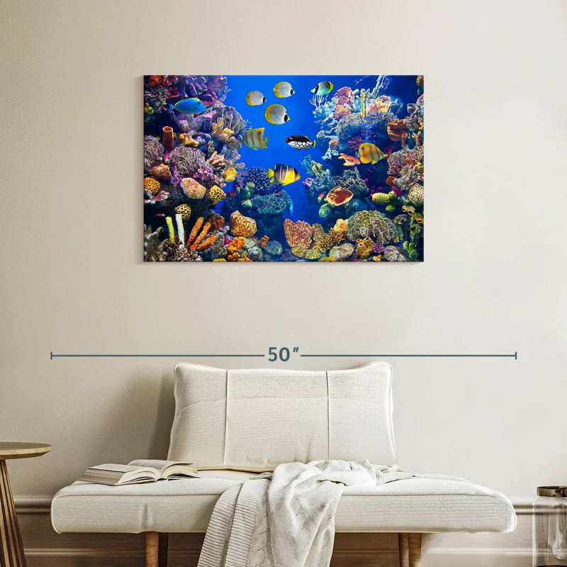 Aletra Teeming Underwater Life, 24" H x 36" W
