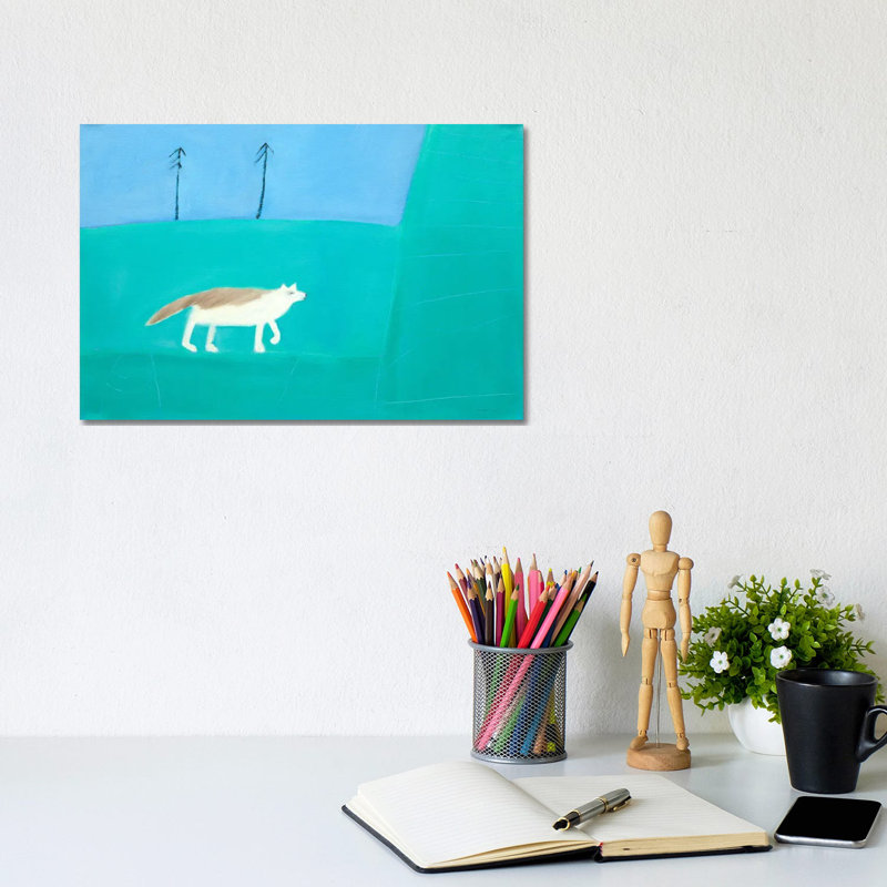 Wolf by Andrew Squire - Wrapped Canvas Painting, 20.32 cm H x 30.48 cm W