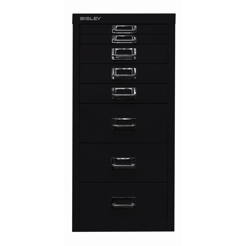 29er 27.9cm Wide 8 -Drawer File Cabinet, Black