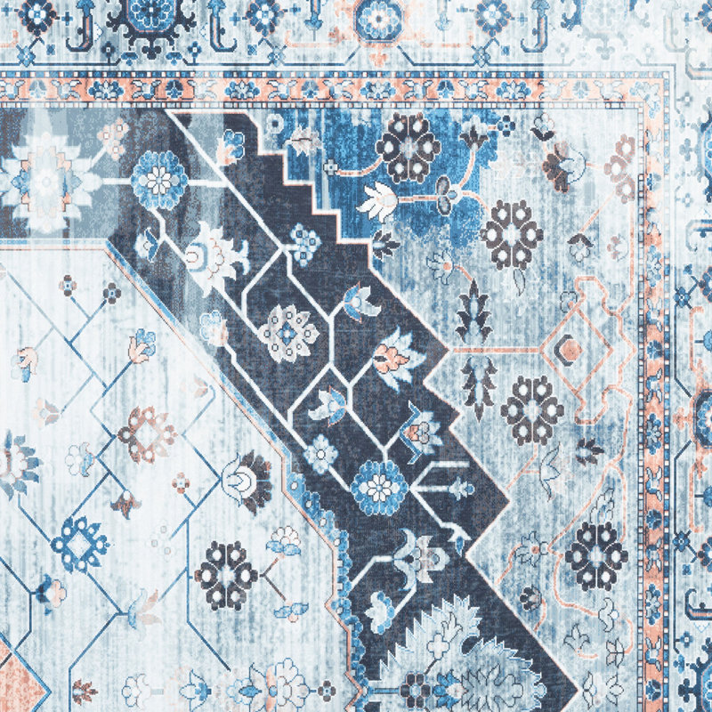 Tapis intérieur gris antidérapant Minyon, Rectangle 5 pi x 6 pi 11 po