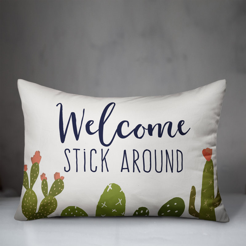  Housse et insert de coussin décoratif Welcome