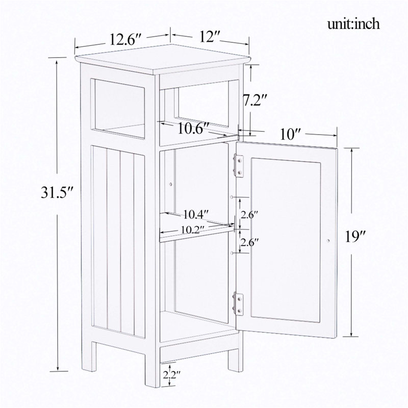 Armoire de salle de bain à porte simple durable avec peinture UV et tablette réglable pour un rangement polyvalent