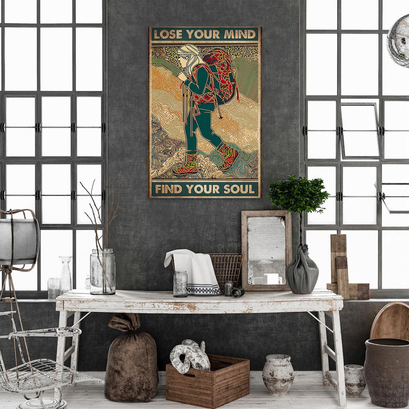 Randonnée pédestre «Lose your mind», impression sur toile, H 36 po x l 24 po x P 1,25 po