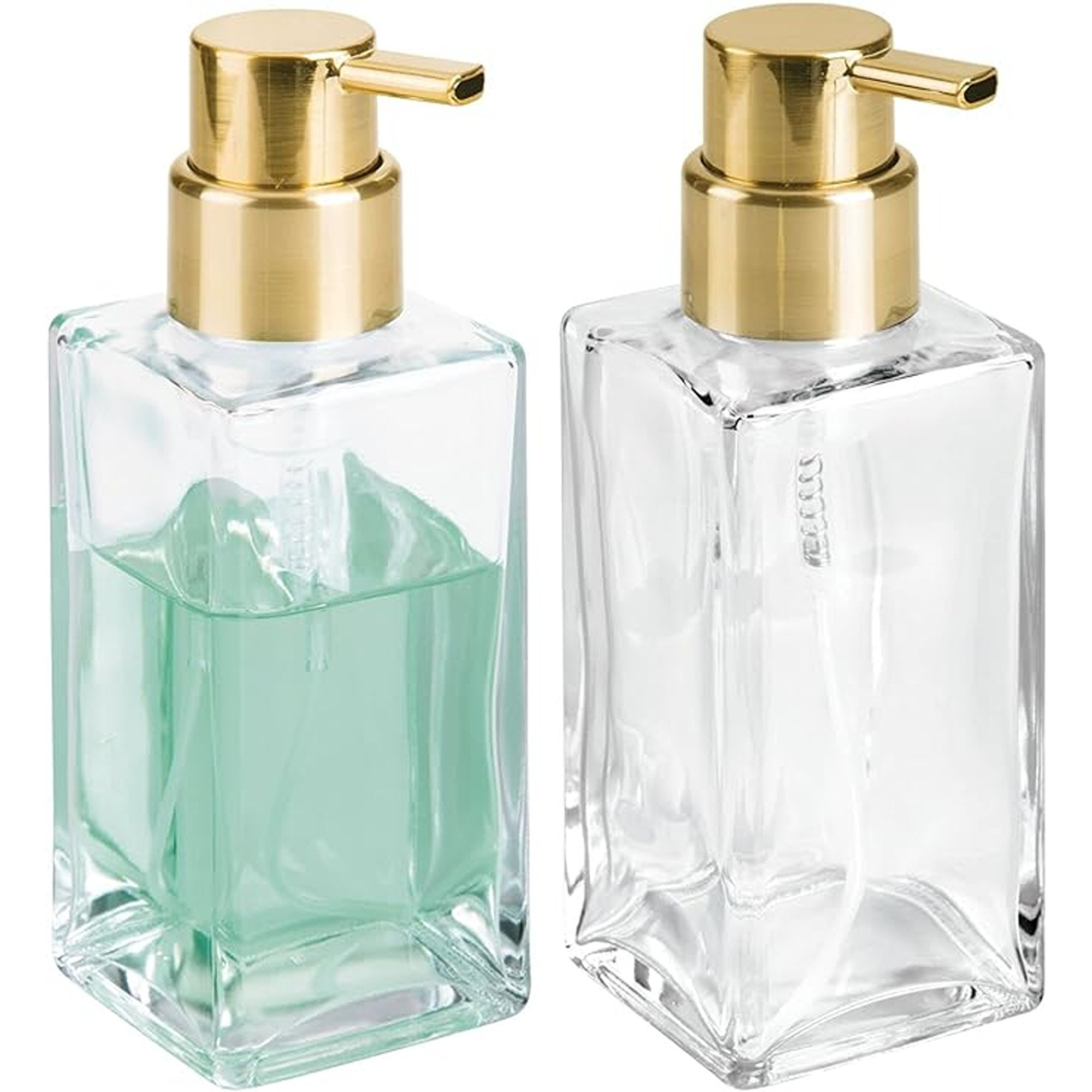 https://assets.wfcdn.com/im/22283481/compr-r85/2622/262289938/mdesign-glass-refillable-foaming-soap-dispenser-pump-2-pack-clearsoft-brass.jpg