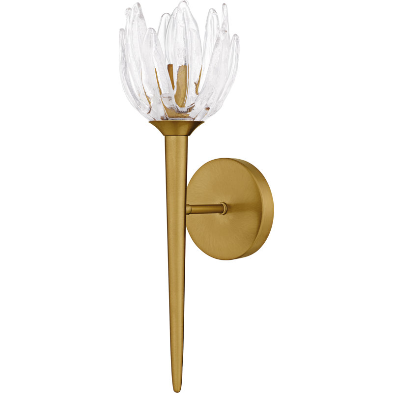 Shea Wall Sconce, Brushed Gold