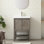 Meuble-lavabo simple 24 po avec plateau en céramique Cheriton