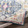 Tapis bleu marine / safran Fleeman