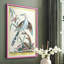 «Pastel Birds V», reproduction encadrée en bois massif-1206313916-1206313893