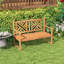 Banc de jardin en bois Irick