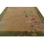 Rug & Kilim’S Chinese Art Deco Style Rug In Green And Beige With Floral Patterns
