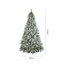 Christmas Tree Parigi, Artificial Tree Extra Thick Whitewashed W/ Snow Effect, Real PVC Effect Tree-1517917145