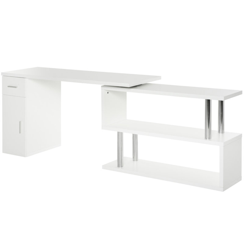 Rotating Computer Desk (Not Including Office Chairs)